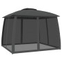 Double-roof gazebo with anthracite steel mesh walls, 2.93x2.93 m by , Tents and gazebos - Ref: Foro24-368449, Price: 258,01 €...