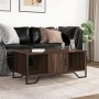 Engineered wood coffee table in brown oak, 100x51x40 cm by , Coffee table - Ref: Foro24-848493, Price: 61,21 €, Discount: %