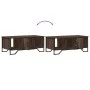 Mitteltisch aus braunem Eichenfurnierholz 100x51x40 cm von , Couchtisch - Ref: Foro24-848493, Preis: 61,21 €, Rabatt: %