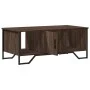 Mitteltisch aus braunem Eichenfurnierholz 100x51x40 cm von , Couchtisch - Ref: Foro24-848493, Preis: 61,21 €, Rabatt: %