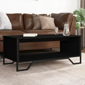 Engineered wood black coffee table 100x51x40 cm by , Coffee table - Ref: Foro24-848479, Price: 52,71 €, Discount: %
