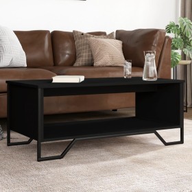 Mesa de centro madera de ingeniería negro 100x51x40 cm de , Mesas de centro - Ref: Foro24-848479, Precio: 53,36 €, Descuento: %