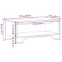 Mesa de centro madera de ingeniería negro 100x51x40 cm de , Mesas de centro - Ref: Foro24-848479, Precio: 53,36 €, Descuento: %