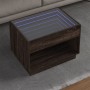 Coffee table with Infinity LED brown oak 70x50x50 cm by , Coffee table - Ref: Foro24-847664, Price: 103,16 €, Discount: %