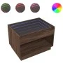 Coffee table with Infinity LED brown oak 70x50x50 cm by , Coffee table - Ref: Foro24-847664, Price: 101,74 €, Discount: %