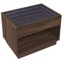 Couchtisch mit Infinity LED in Eichenbraun 70x50x50 cm von , Couchtisch - Ref: Foro24-847664, Preis: 101,74 €, Rabatt: %