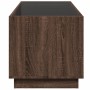 Coffee table with Infinity LED brown oak 70x50x50 cm by , Coffee table - Ref: Foro24-847664, Price: 103,16 €, Discount: %