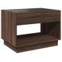 Coffee table with Infinity LED brown oak 70x50x50 cm by , Coffee table - Ref: Foro24-847664, Price: 103,16 €, Discount: %