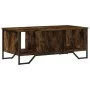 Engineered wood smoked oak coffee table 100x51x40 cm by , Coffee table - Ref: Foro24-848491, Price: 57,60 €, Discount: %