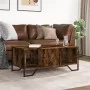 Engineered wood smoked oak coffee table 100x51x40 cm by , Coffee table - Ref: Foro24-848491, Price: 57,60 €, Discount: %