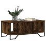 Engineered wood smoked oak coffee table 100x51x40 cm by , Coffee table - Ref: Foro24-848491, Price: 58,29 €, Discount: %