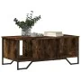 Engineered wood smoked oak coffee table 100x51x40 cm by , Coffee table - Ref: Foro24-848491, Price: 57,60 €, Discount: %