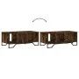 Engineered wood smoked oak coffee table 100x51x40 cm by , Coffee table - Ref: Foro24-848491, Price: 57,60 €, Discount: %