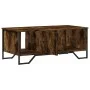 Engineered wood smoked oak coffee table 100x51x40 cm by , Coffee table - Ref: Foro24-848491, Price: 57,60 €, Discount: %