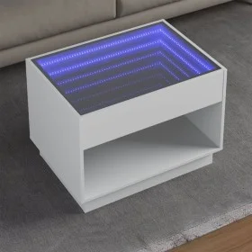 Coffee table with Infinity white LED 70x50x50 cm by , Coffee table - Ref: Foro24-847658, Price: 100,25 €, Discount: %