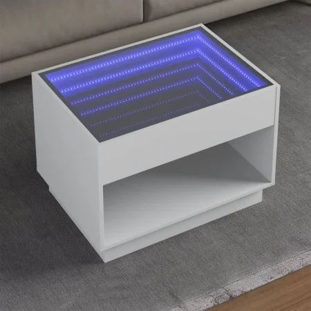 Coffee table with Infinity white LED 70x50x50 cm by , Coffee table - Ref: Foro24-847658, Price: 100,25 €, Discount: %
