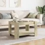 Center table and LED engineered wood Sonoma oak 73x53x45 cm by , Coffee table - Ref: Foro24-847548, Price: 100,67 €, Discount: %