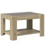 Wohnzimmertisch und LED-Beleuchtung aus Sonoma-Eichenfurnierholz, 73x53x45 cm. von , Couchtisch - Ref: Foro24-847548, Preis: ...