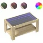 Center table and LED engineered wood Sonoma oak 93x53x45 cm by , Coffee table - Ref: Foro24-847555, Price: 129,03 €, Discount: %
