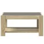 Center table and LED engineered wood Sonoma oak 93x53x45 cm by , Coffee table - Ref: Foro24-847555, Price: 129,03 €, Discount: %
