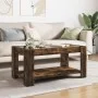 Center table and LED smoked oak engineered wood 93x53x45cm by , Coffee table - Ref: Foro24-847557, Price: 132,24 €, Discount: %