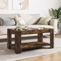 Mitteltisch und LED aus geräucherter Eichen-Ingenieurholz 93x53x45cm von , Couchtisch - Ref: Foro24-847557, Preis: 134,42 €, ...