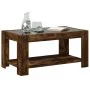 Center table and LED smoked oak engineered wood 93x53x45cm by , Coffee table - Ref: Foro24-847557, Price: 132,24 €, Discount: %