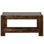 Center table and LED smoked oak engineered wood 93x53x45cm by , Coffee table - Ref: Foro24-847557, Price: 134,42 €, Discount: %