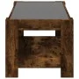 Center table and LED smoked oak engineered wood 93x53x45cm by , Coffee table - Ref: Foro24-847557, Price: 132,24 €, Discount: %
