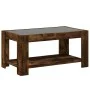 Center table and LED smoked oak engineered wood 93x53x45cm by , Coffee table - Ref: Foro24-847557, Price: 132,24 €, Discount: %