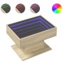 Center table and LED engineered wood Sonoma oak 70x50x45 cm by , Coffee table - Ref: Foro24-847534, Price: 112,58 €, Discount: %