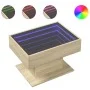 Center table and LED engineered wood Sonoma oak 70x50x45 cm by , Coffee table - Ref: Foro24-847534, Price: 110,97 €, Discount: %