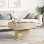 Center table and LED engineered wood Sonoma oak 70x50x45 cm by , Coffee table - Ref: Foro24-847534, Price: 112,58 €, Discount: %