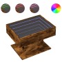 Mitteltisch und LED aus geräucherter Eichen-Ingenieurholz 70x50x45cm. von , Couchtisch - Ref: Foro24-847536, Preis: 120,23 €,...