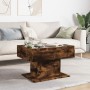 Center table and LED smoked oak engineered wood 70x50x45cm by , Coffee table - Ref: Foro24-847536, Price: 120,23 €, Discount: %