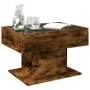 Mitteltisch und LED aus geräucherter Eichen-Ingenieurholz 70x50x45cm. von , Couchtisch - Ref: Foro24-847536, Preis: 118,36 €,...