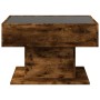 Center table and LED smoked oak engineered wood 70x50x45cm by , Coffee table - Ref: Foro24-847536, Price: 120,23 €, Discount: %