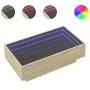 Couchtisch und LED-Beleuchtung aus Sonoma-Eichenfurnierholz, 90x50x30 cm. von , Couchtisch - Ref: Foro24-847520, Preis: 116,8...