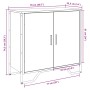Aparador madera de ingeniería gris Sonoma 78x35,5x74,5 cm de , Aparadores - Ref: Foro24-848542, Precio: 70,53 €, Descuento: %
