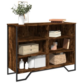 Engineered wood smoked oak sideboard 101x35.5x74.5 cm by , Sideboards - Ref: Foro24-848556, Price: 71,22 €, Discount: %