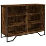 Engineered wood smoked oak sideboard 101x35.5x74.5 cm by , Sideboards - Ref: Foro24-848556, Price: 69,84 €, Discount: %
