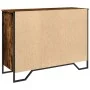 Engineered wood smoked oak sideboard 101x35.5x74.5 cm by , Sideboards - Ref: Foro24-848556, Price: 69,84 €, Discount: %