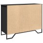 Engineered wood black sideboard 101x35.5x74.5 cm by , Sideboards - Ref: Foro24-848554, Price: 72,99 €, Discount: %