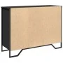 Engineered wood black sideboard 101x35.5x74.5 cm by , Sideboards - Ref: Foro24-848554, Price: 72,13 €, Discount: %