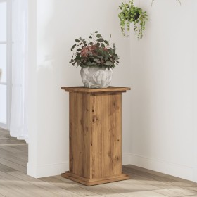 Soportes de planta madera ingeniería roble artisian 33x33x60 cm de , Soportes para macetas - Ref: Foro24-852968, Precio: 41,6...