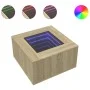 Center table and LED engineered oak wood Sonoma 60x60x40 cm by , Coffee table - Ref: Foro24-847569, Price: 109,07 €, Discount: %