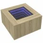 Center table and LED engineered oak wood Sonoma 60x60x40 cm by , Coffee table - Ref: Foro24-847569, Price: 109,07 €, Discount: %