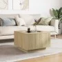 Center table and LED engineered oak wood Sonoma 60x60x40 cm by , Coffee table - Ref: Foro24-847569, Price: 109,07 €, Discount: %