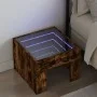 Nachttisch mit Infinity LED in geräucherter Eiche 40x40x30 cm von , Nachttische - Ref: Foro24-3284074, Preis: 57,29 €, Rabatt: %