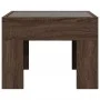 Bedside table with Infinity LED brown oak 40x40x30 cm by , Nightstands - Ref: Foro24-3284076, Price: 56,86 €, Discount: %